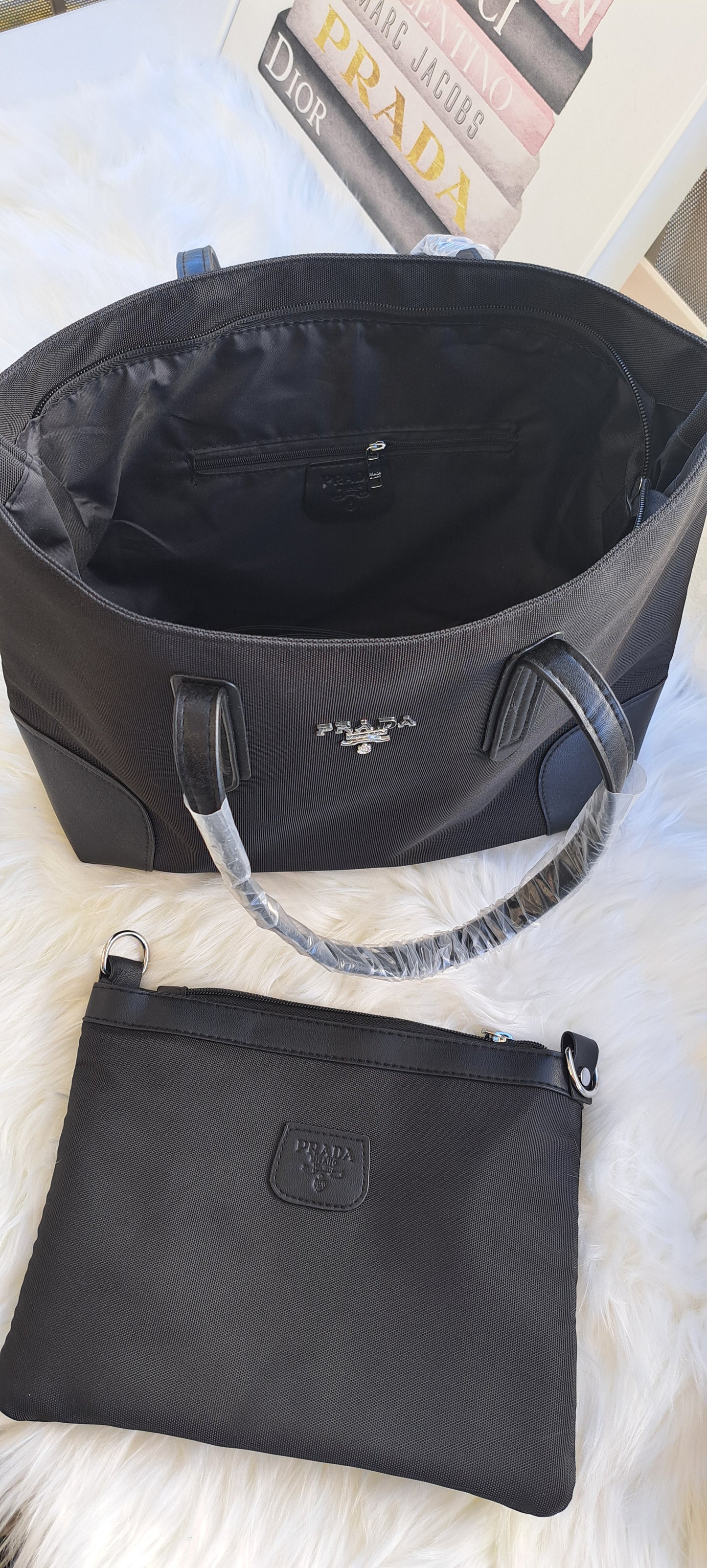 PRADA Neverfull + Interior Pouch - See Pics