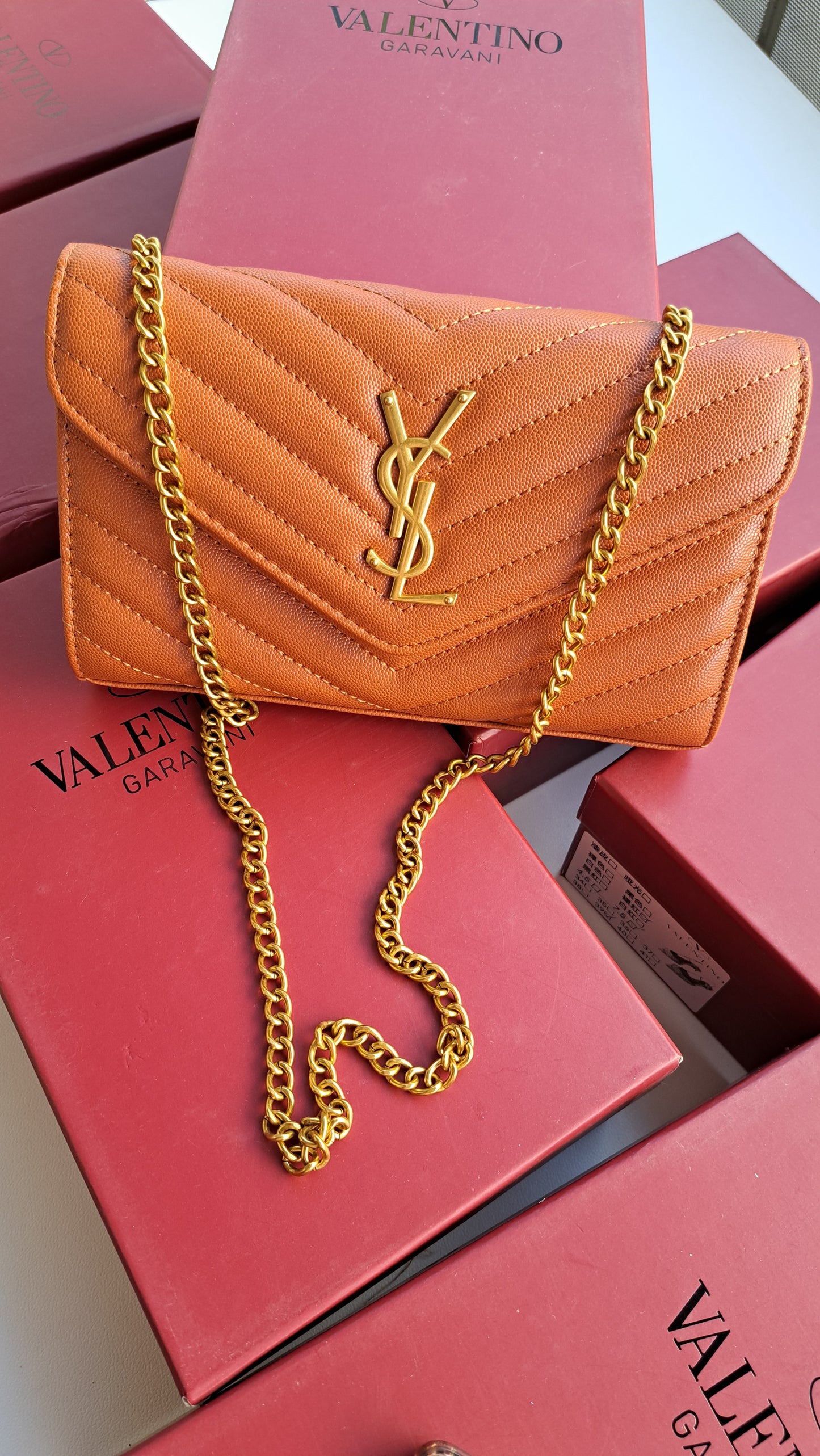 YSL Cassandra Matelasse - Toffee