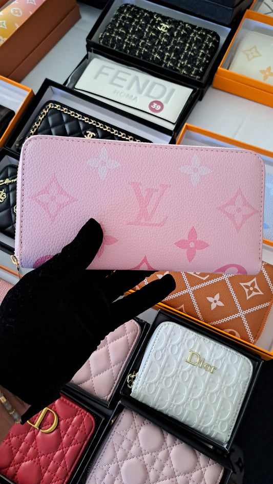 LV Print Wallet - Pink