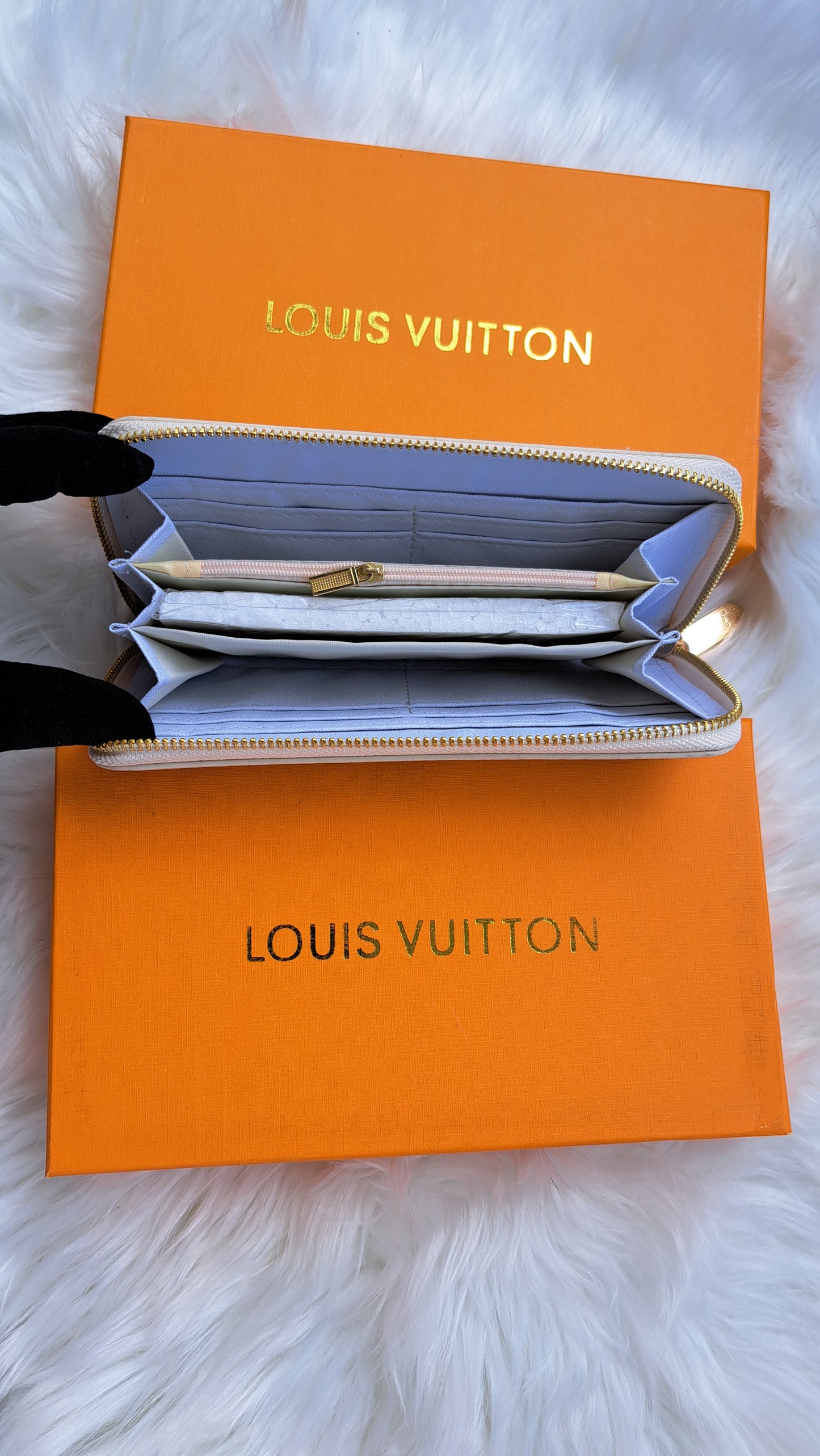 LV Print Wallet - White