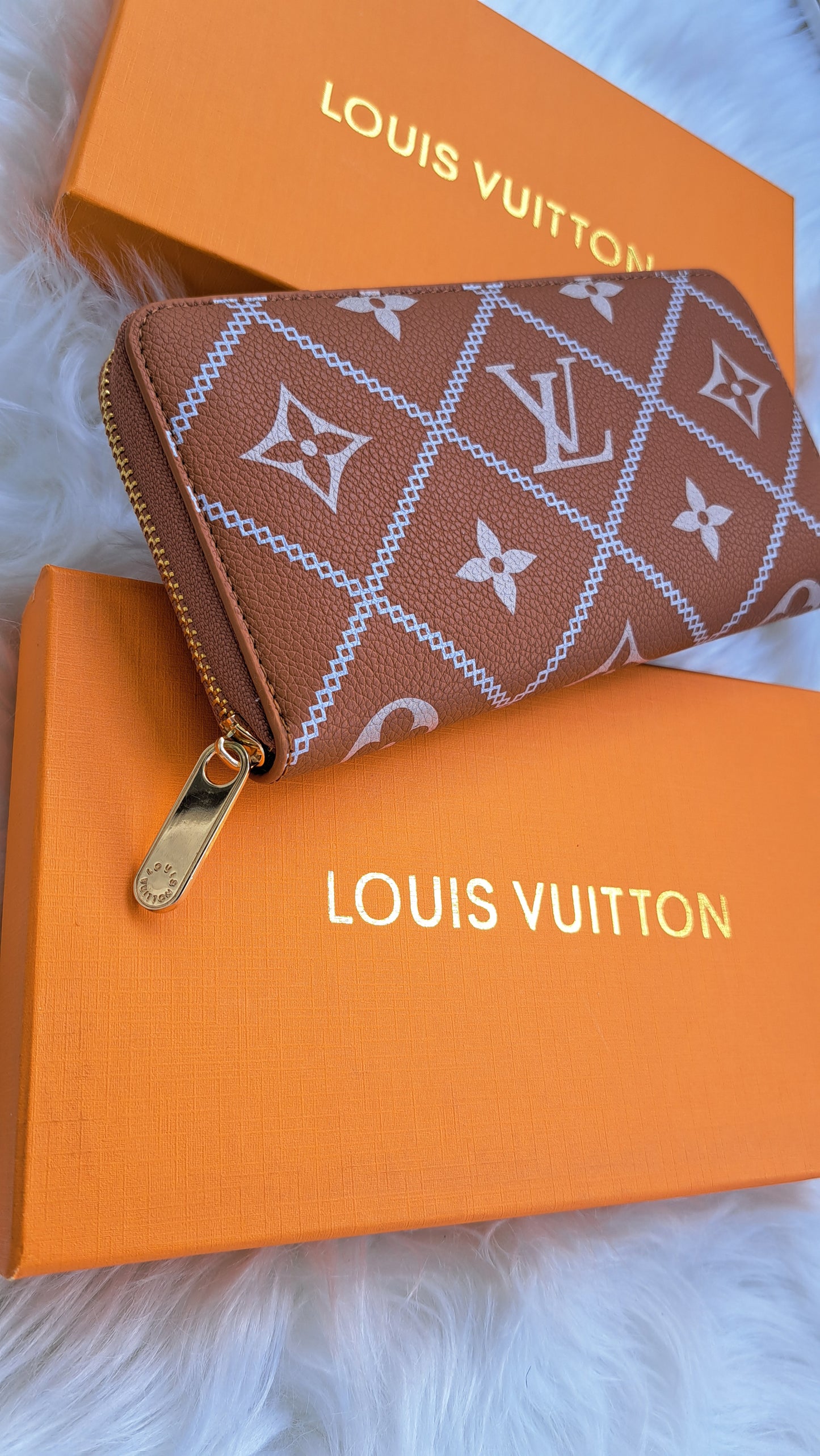 LV Print Wallet - Brown