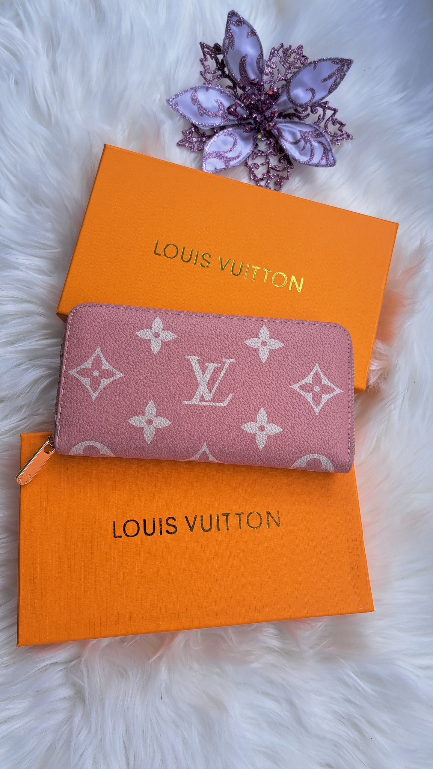 LV Print Wallet - Pink