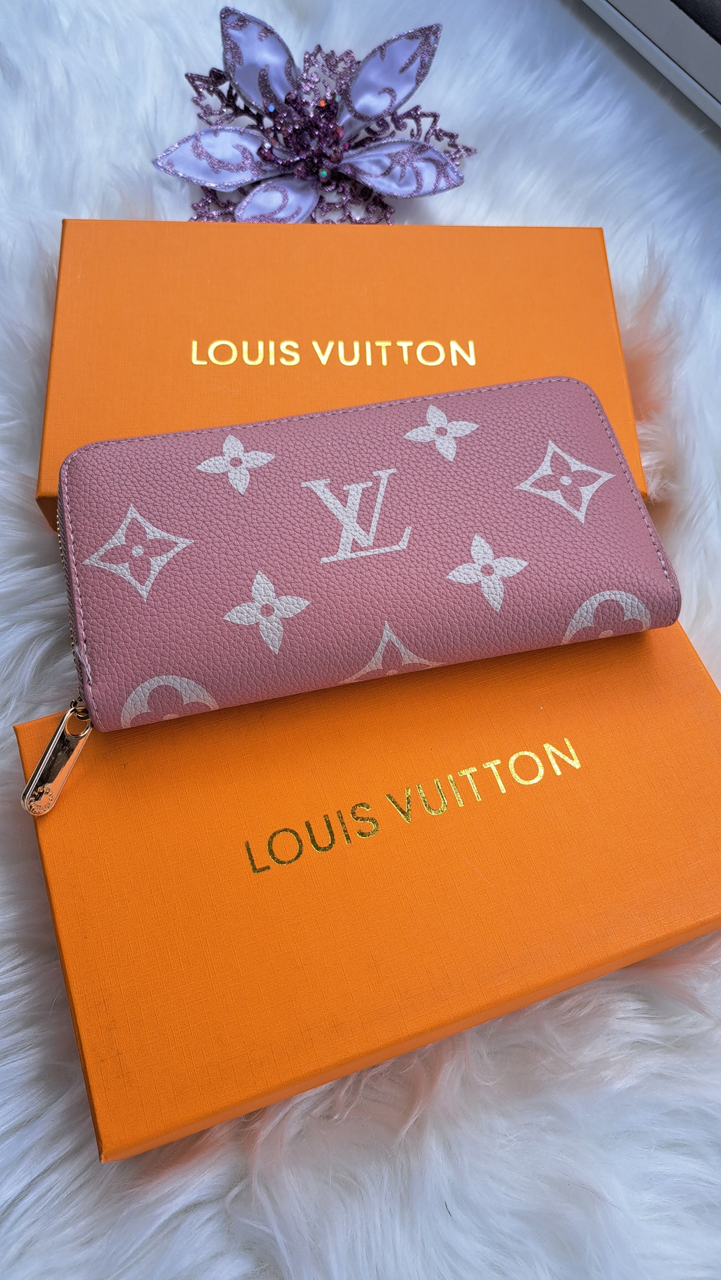 LV Print Wallet - Pink