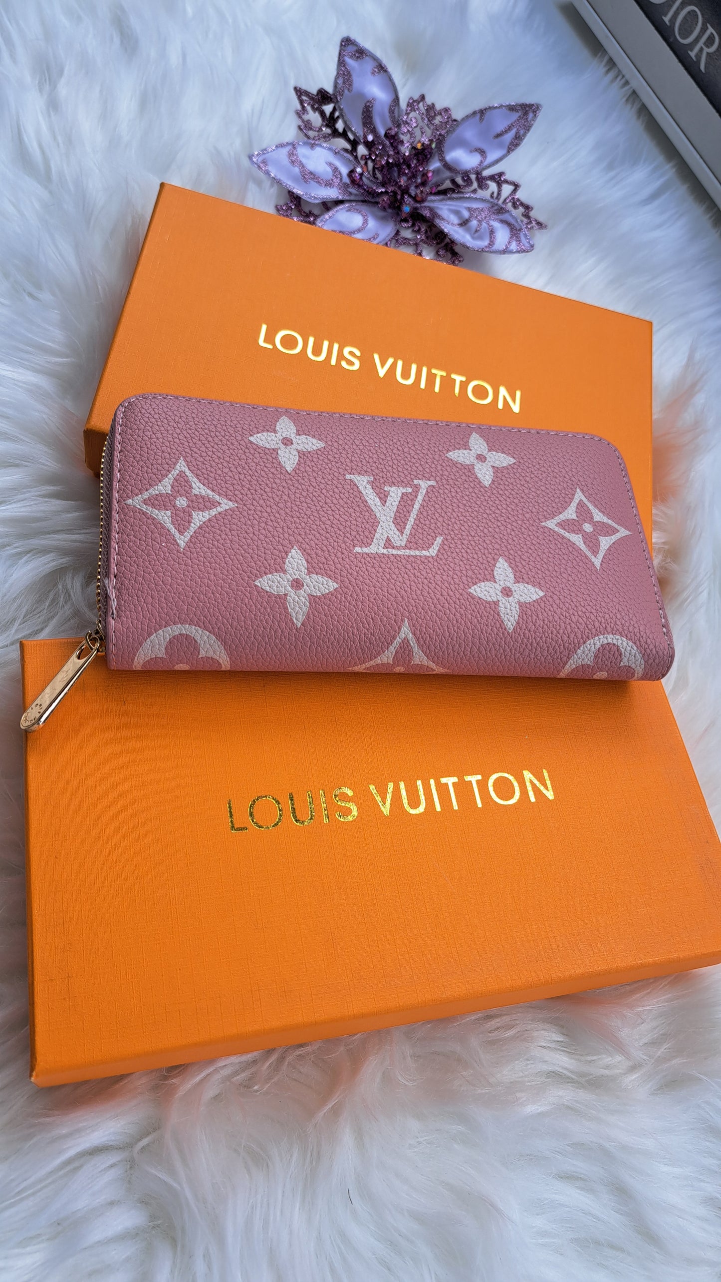 LV Print Wallet - Pink