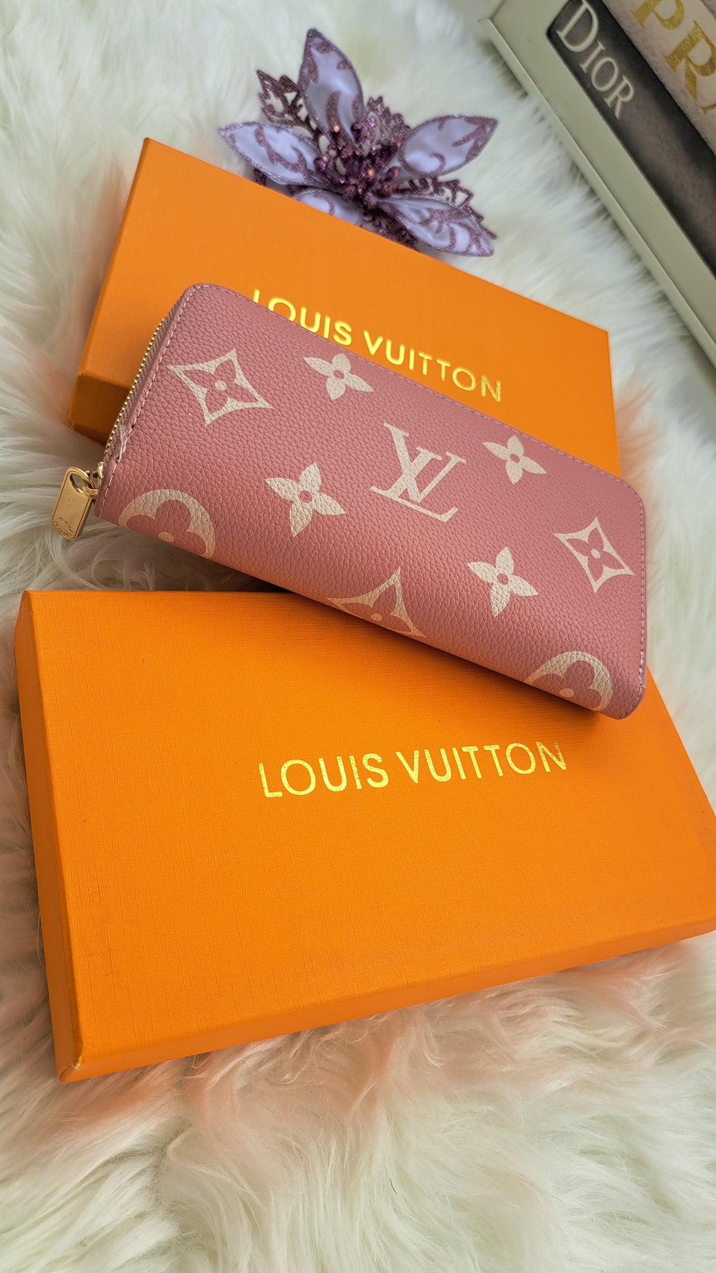 LV Print Wallet - Pink