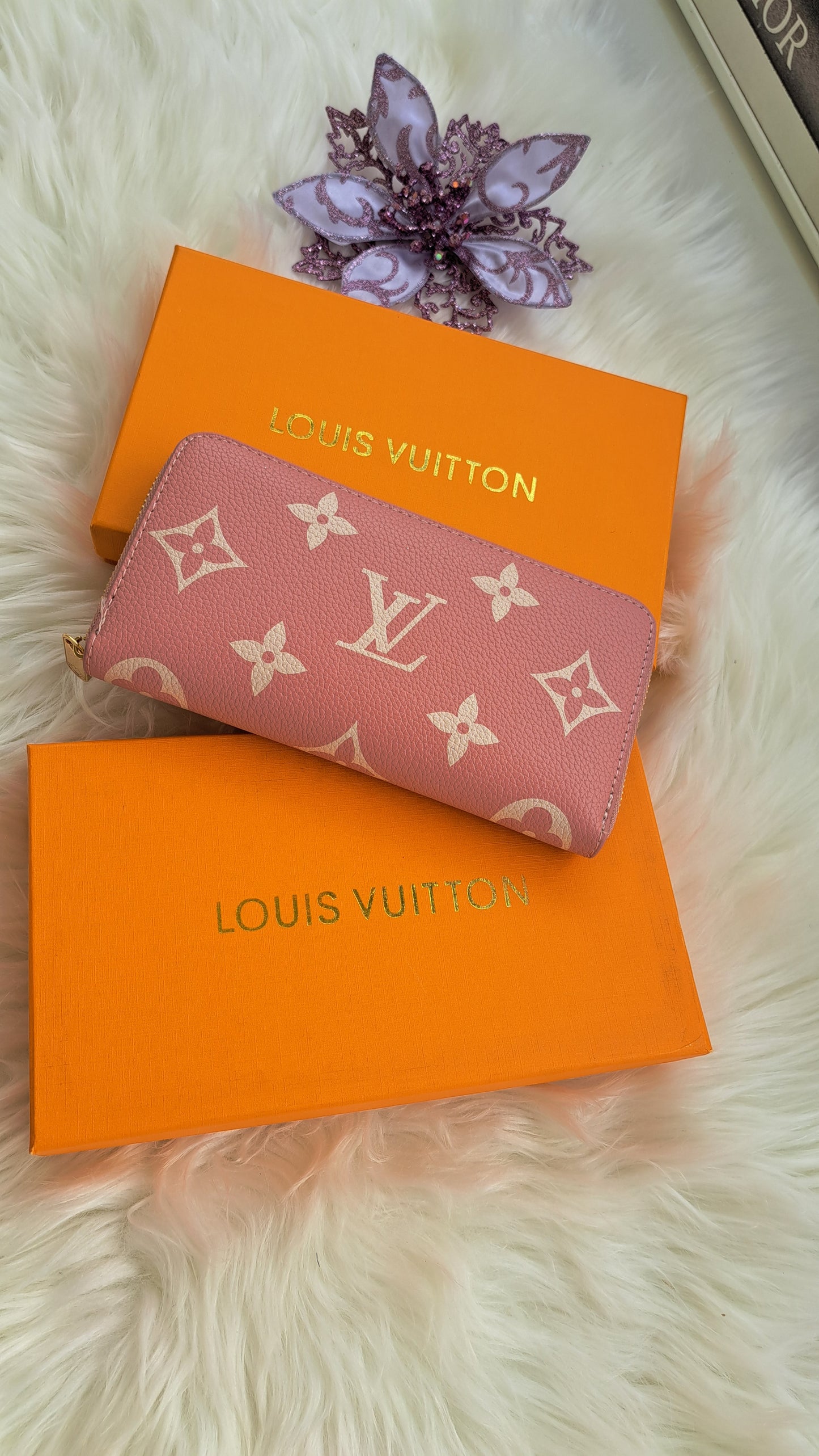 LV Print Wallet - Pink