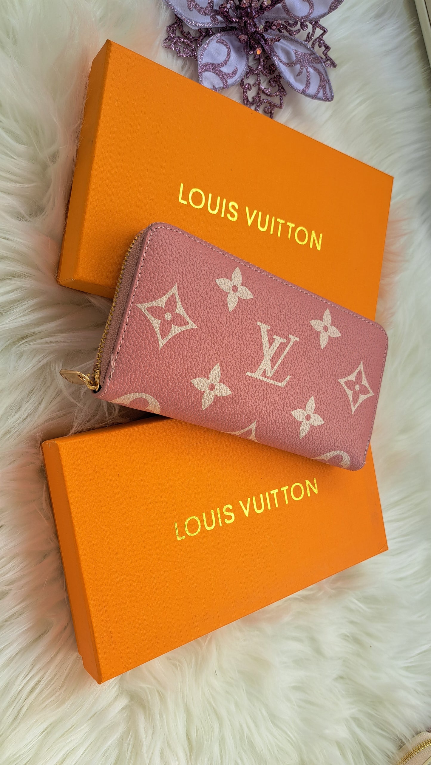 LV Print Wallet - Pink