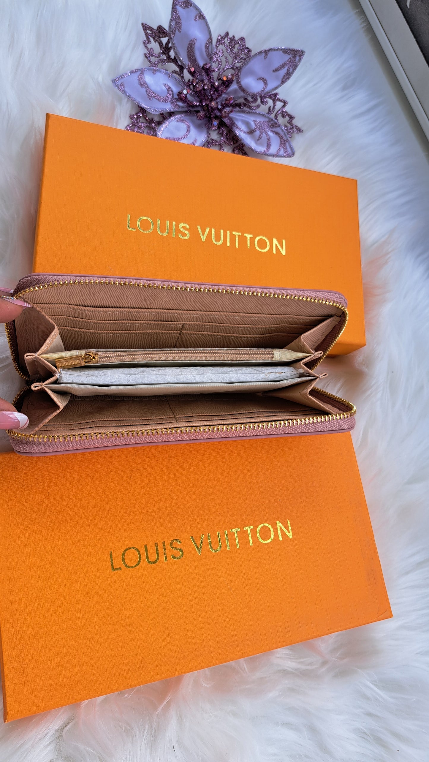 LV Print Wallet - Pink