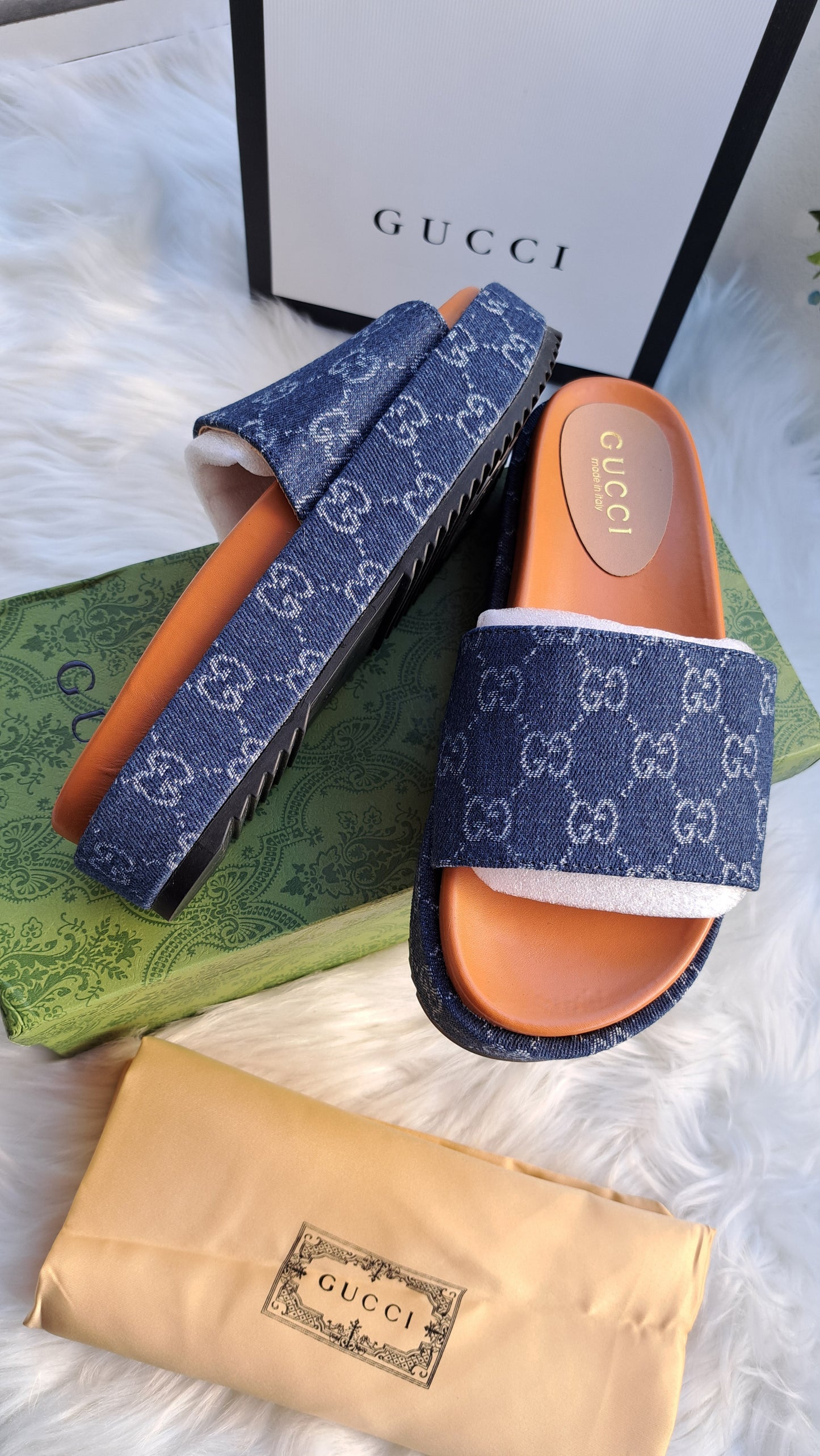 GG Canvas Platform - DENIM