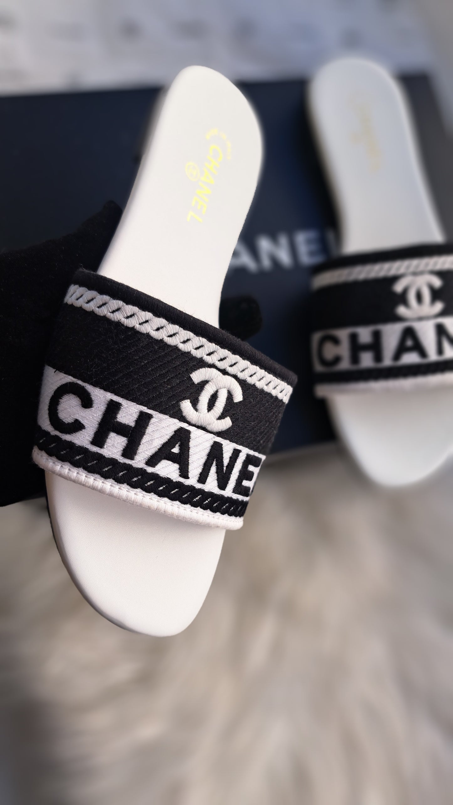 CHANEL Embroidered - White