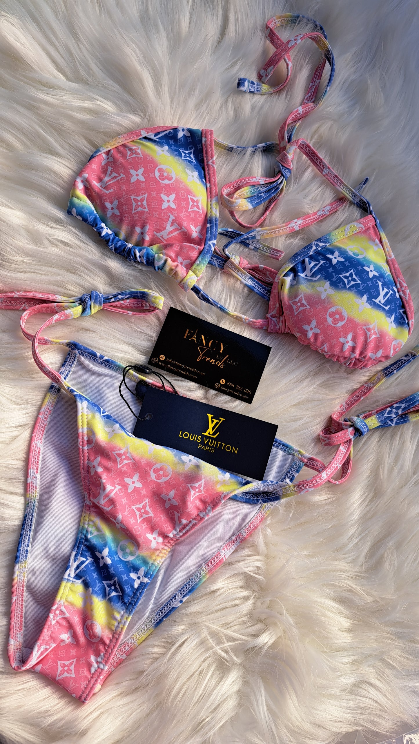 LV BIKINI Print - Pink