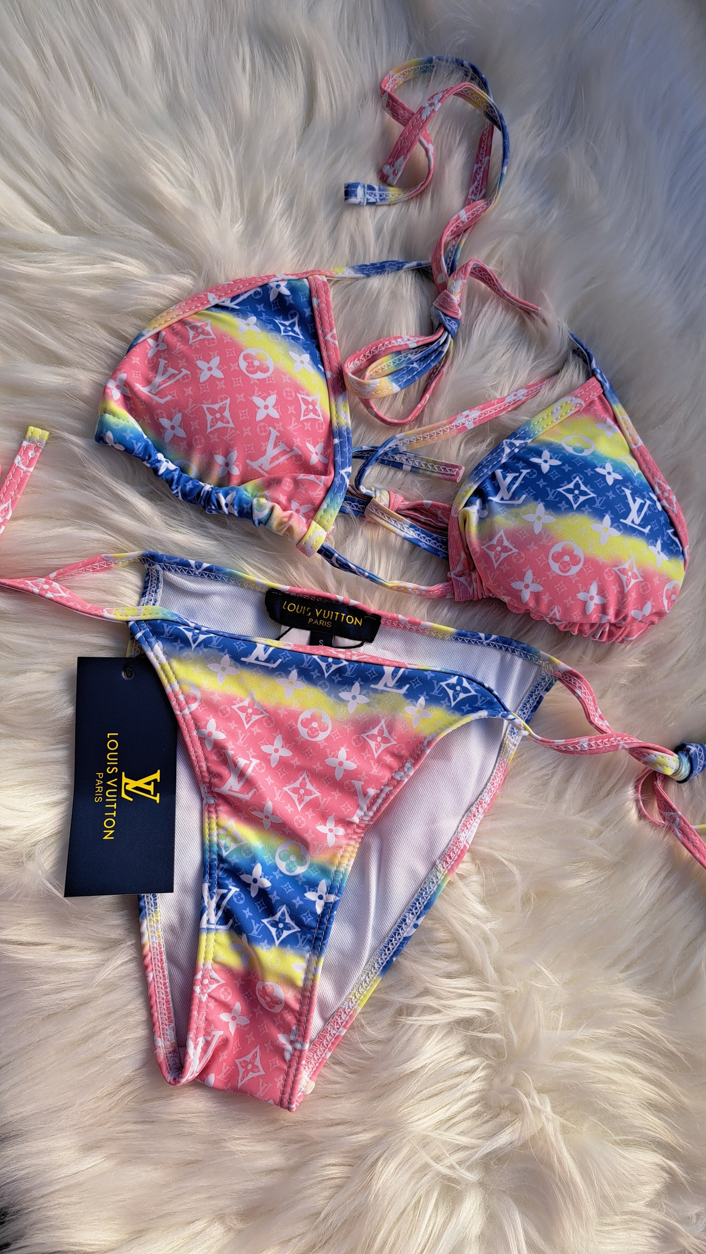 LV BIKINI Print - Pink