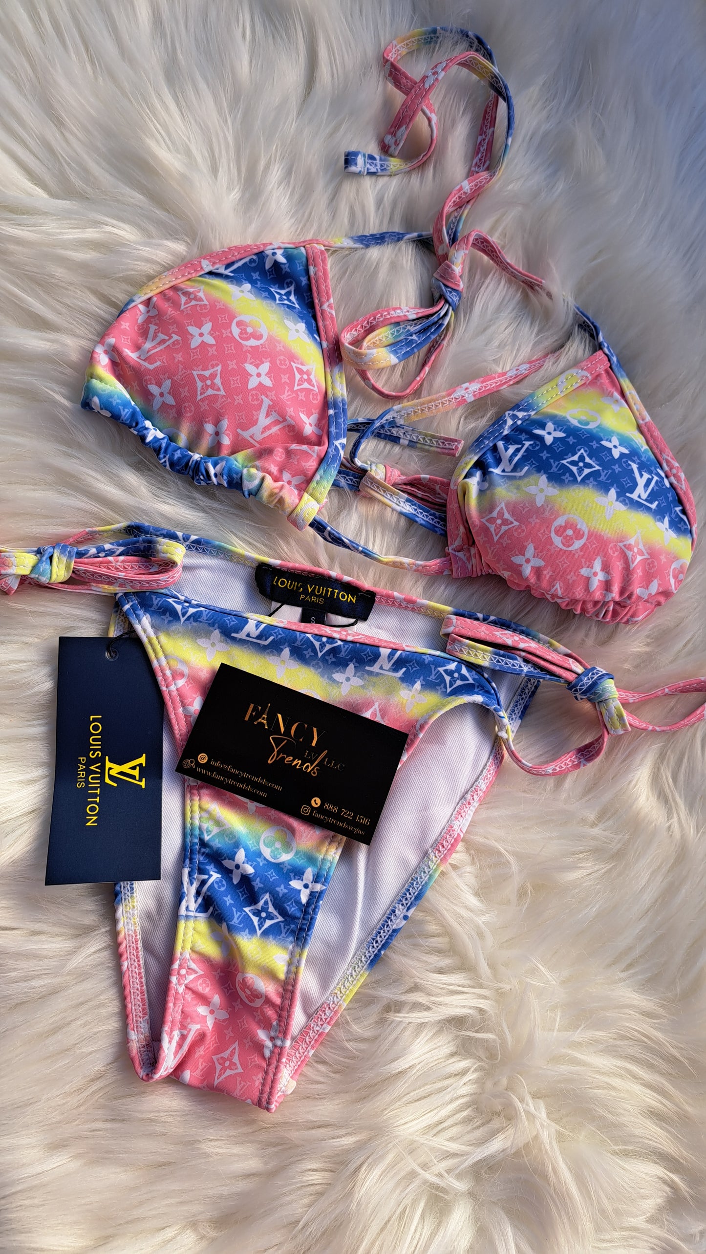 LV BIKINI Print - Pink