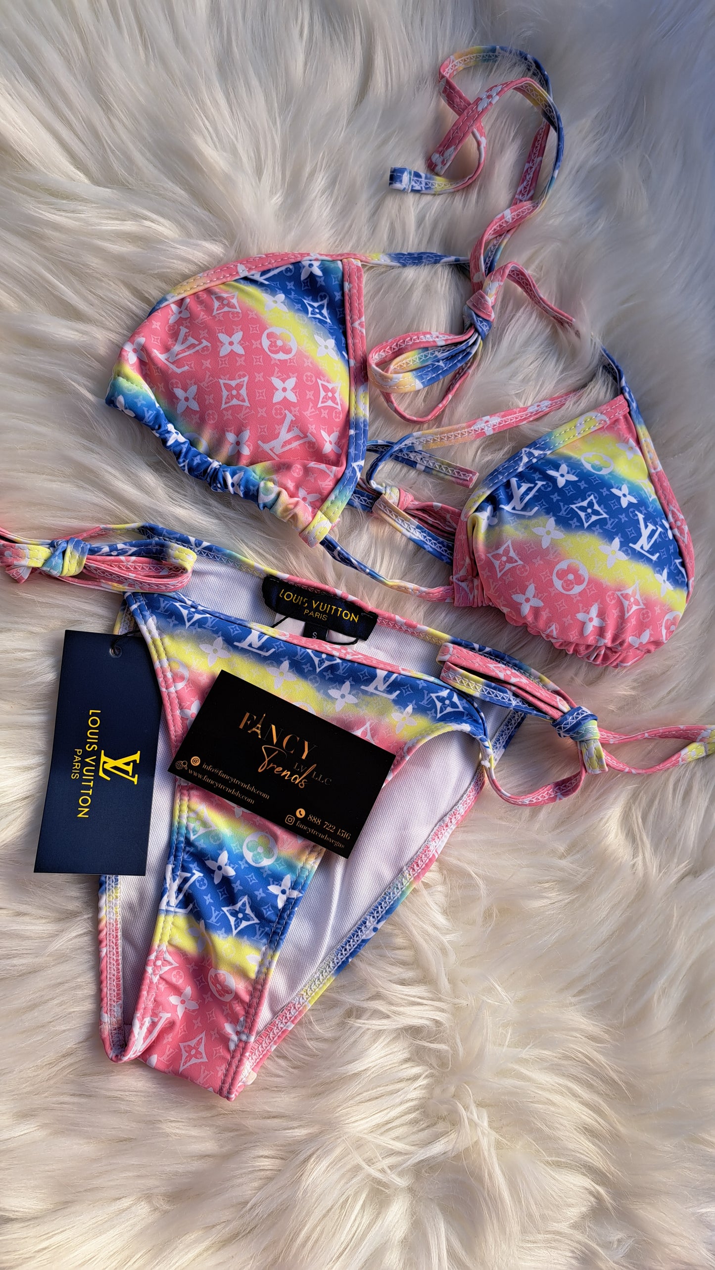 LV BIKINI Print - Pink