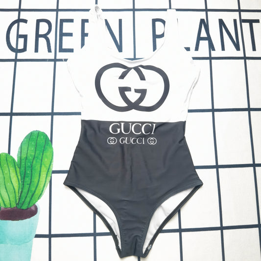 GG SWIMSUIT BLACK / WHITE