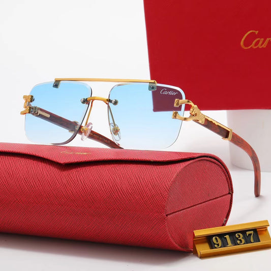 CARTIER SUNGLASSE BLUE #9137