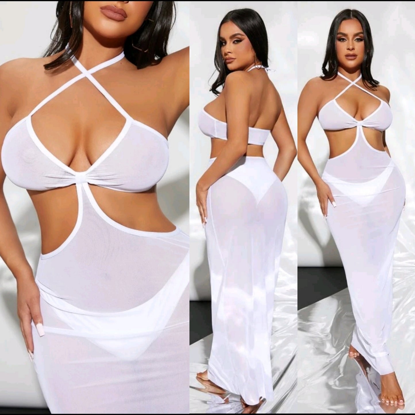 White Coverup 2in1