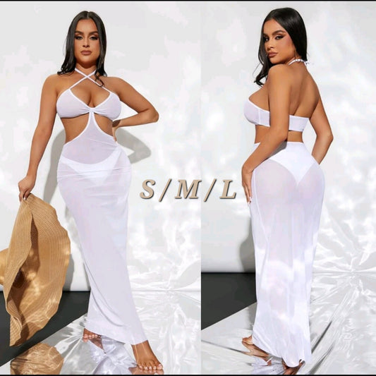 White Coverup 2in1