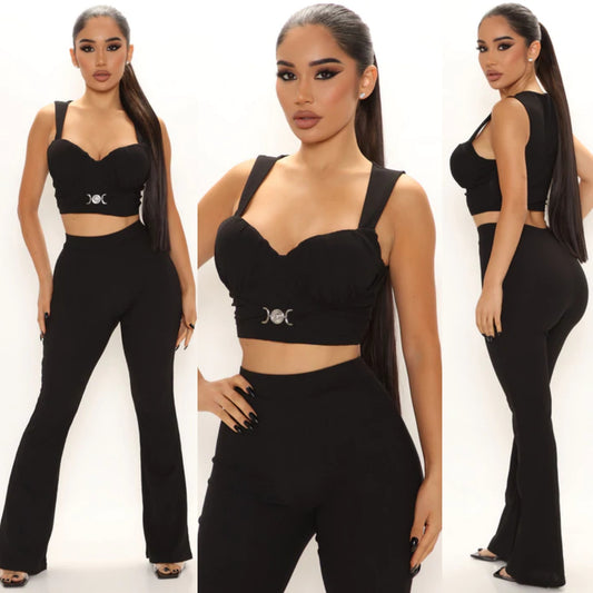 Black Pants 2 PC Set