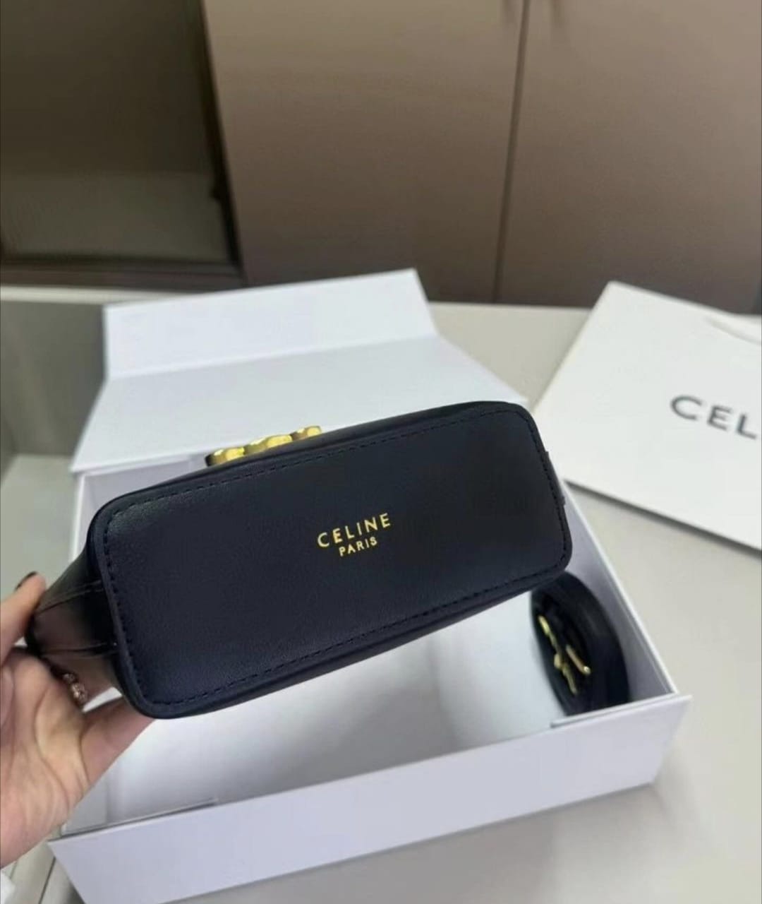 CELINE | New Mini Bucket TRIOMPHE  ' Black