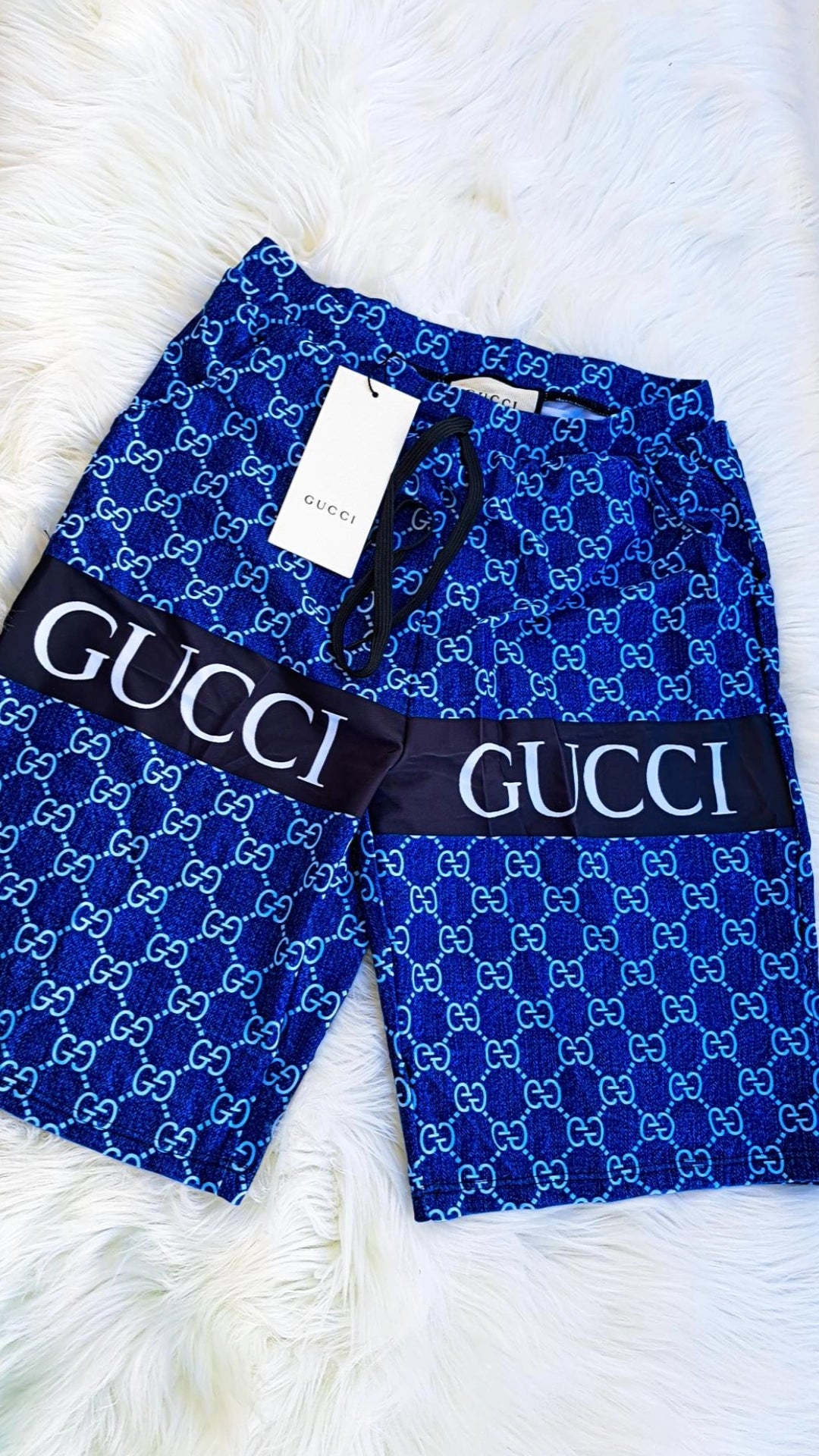 MEN GG Print Shorts