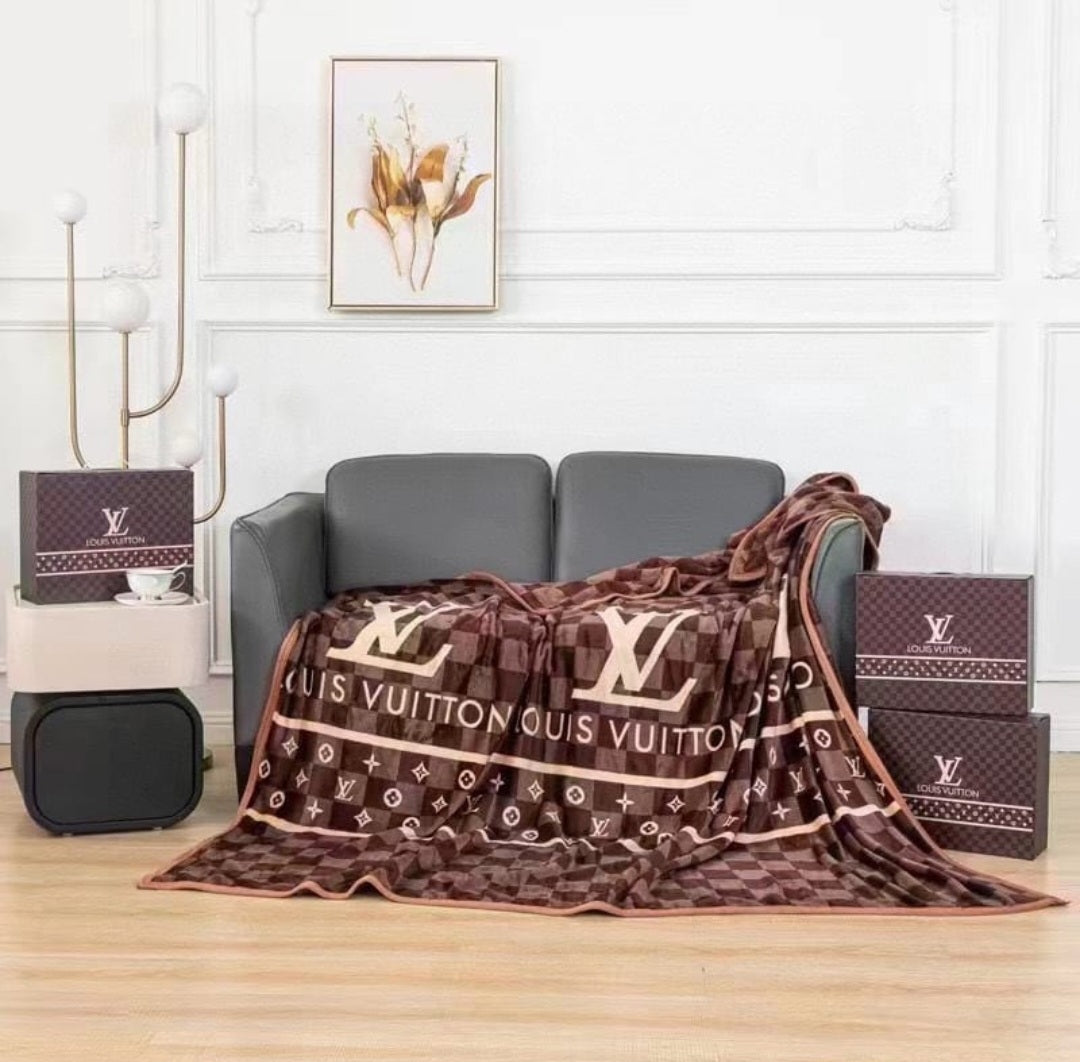 LV Brown Blanket