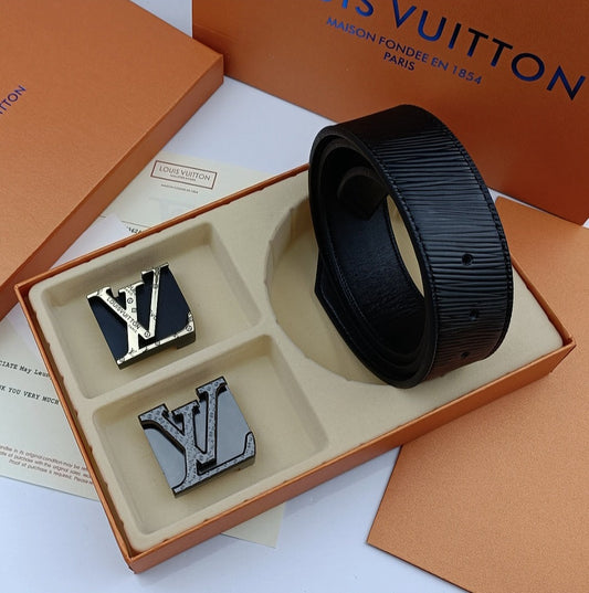 LV Belt ×2 - Black Design