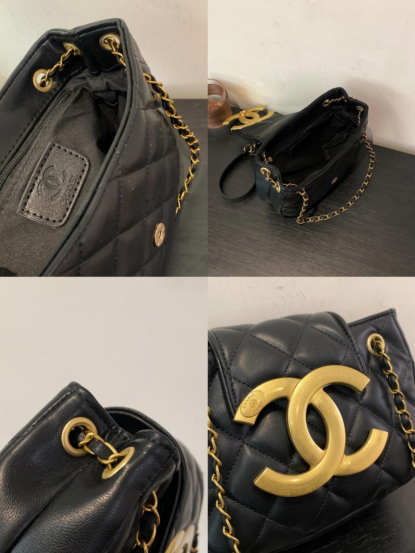 CHANEL Matelasse Black Shoulder Bag