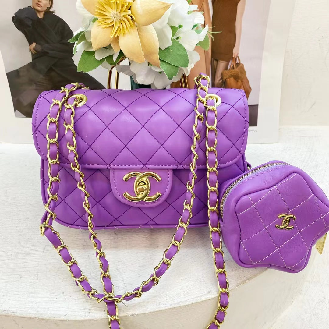 CHANEL Mini Classic Flap - Purple