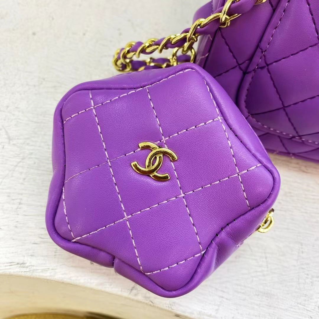 CHANEL Mini Classic Flap - Purple