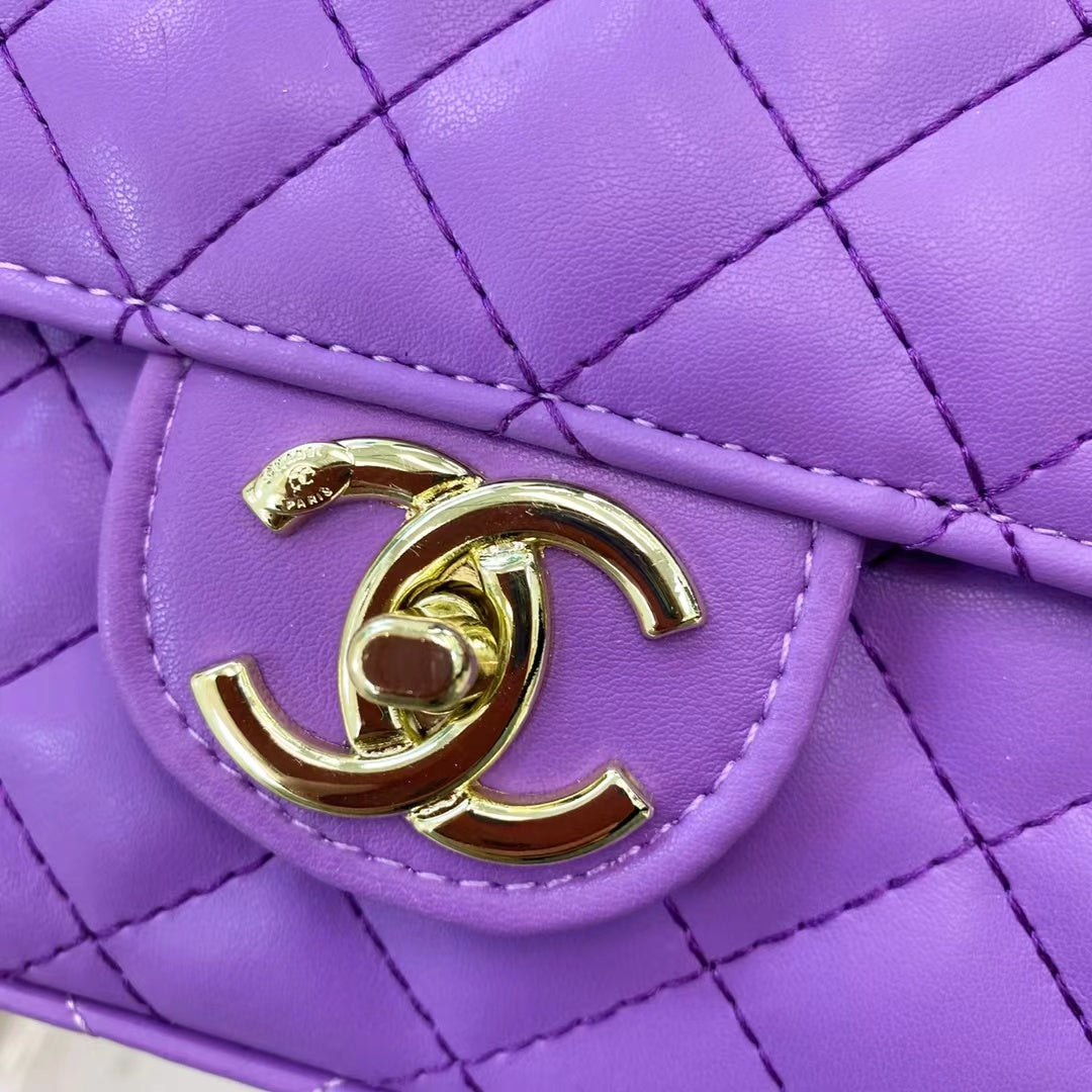 CHANEL Mini Classic Flap - Purple