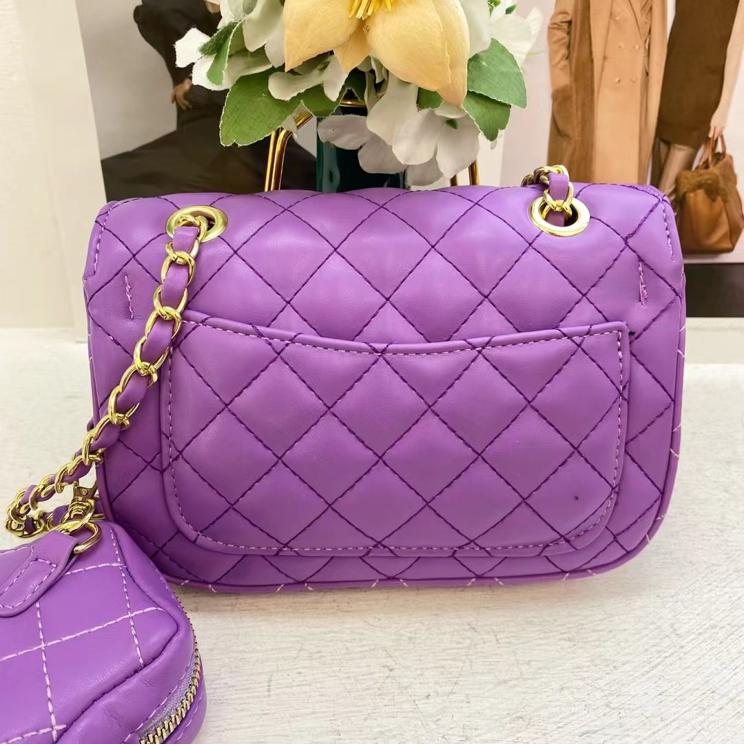 CHANEL Mini Classic Flap - Purple