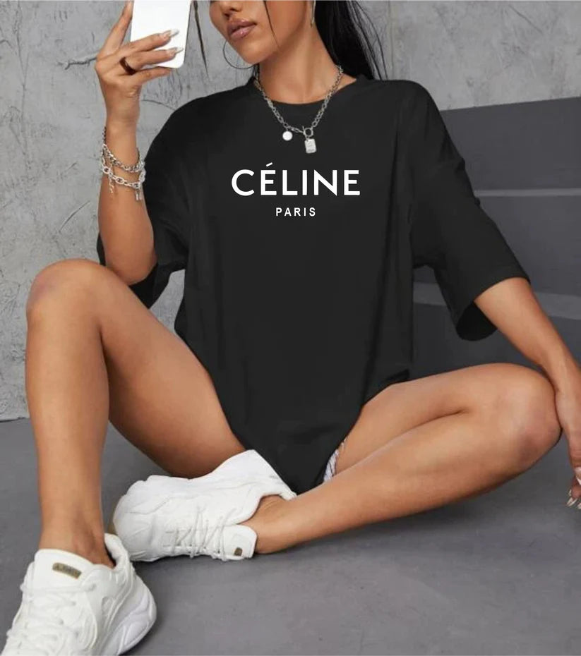 CELINE BLACK T SHIRT - UNISEX