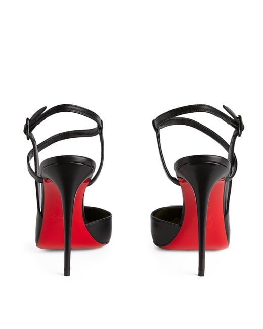 C.LOUBOUTIN - Red Bottom Jenlove Ankle Strap Pointed Toe Pump - 12 cm