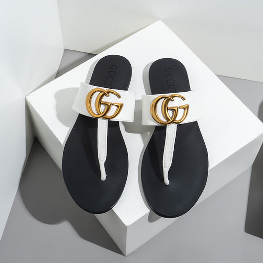 GG Sandals - White