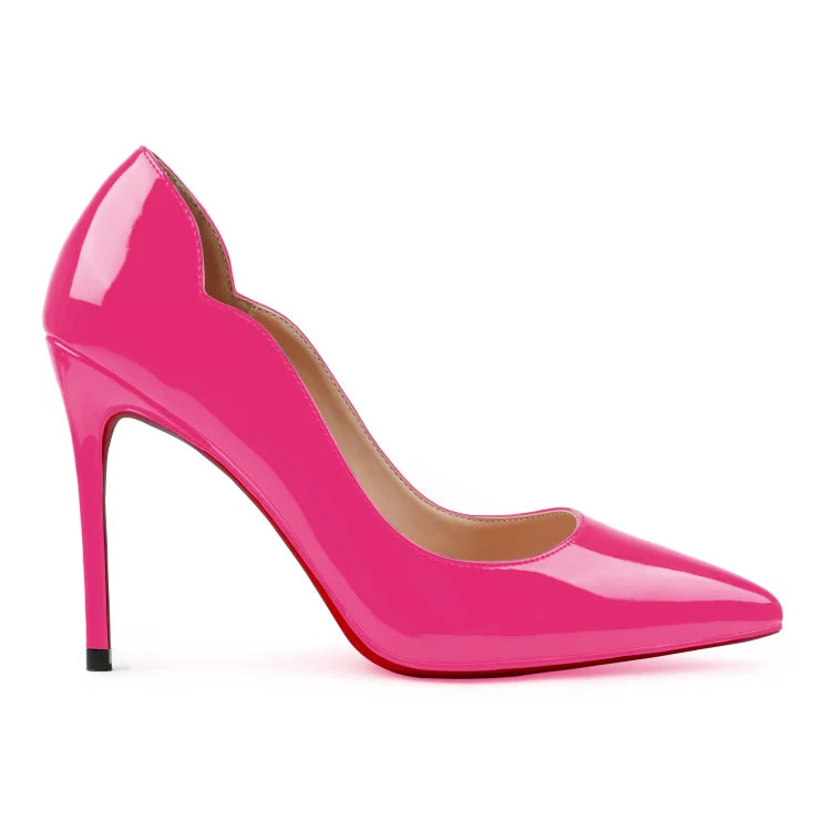 C.LOUBOUTIN - Red Bottom  Hot Chick Pink | Patent Pump ' 10cm