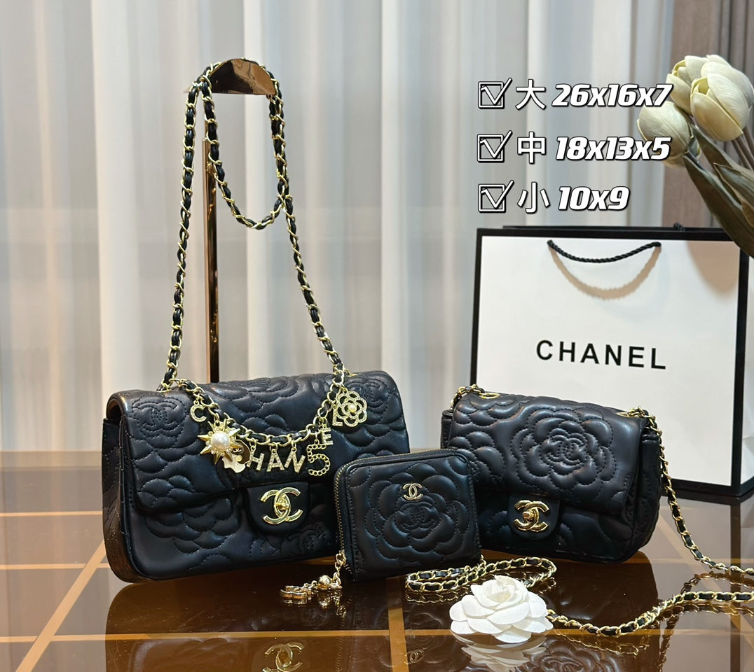 Bougee Set ×3 - CHANEL Black