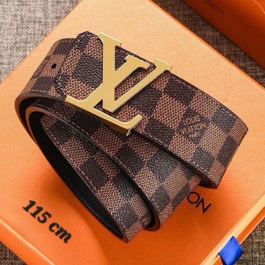 LV Belt Checker - Brown