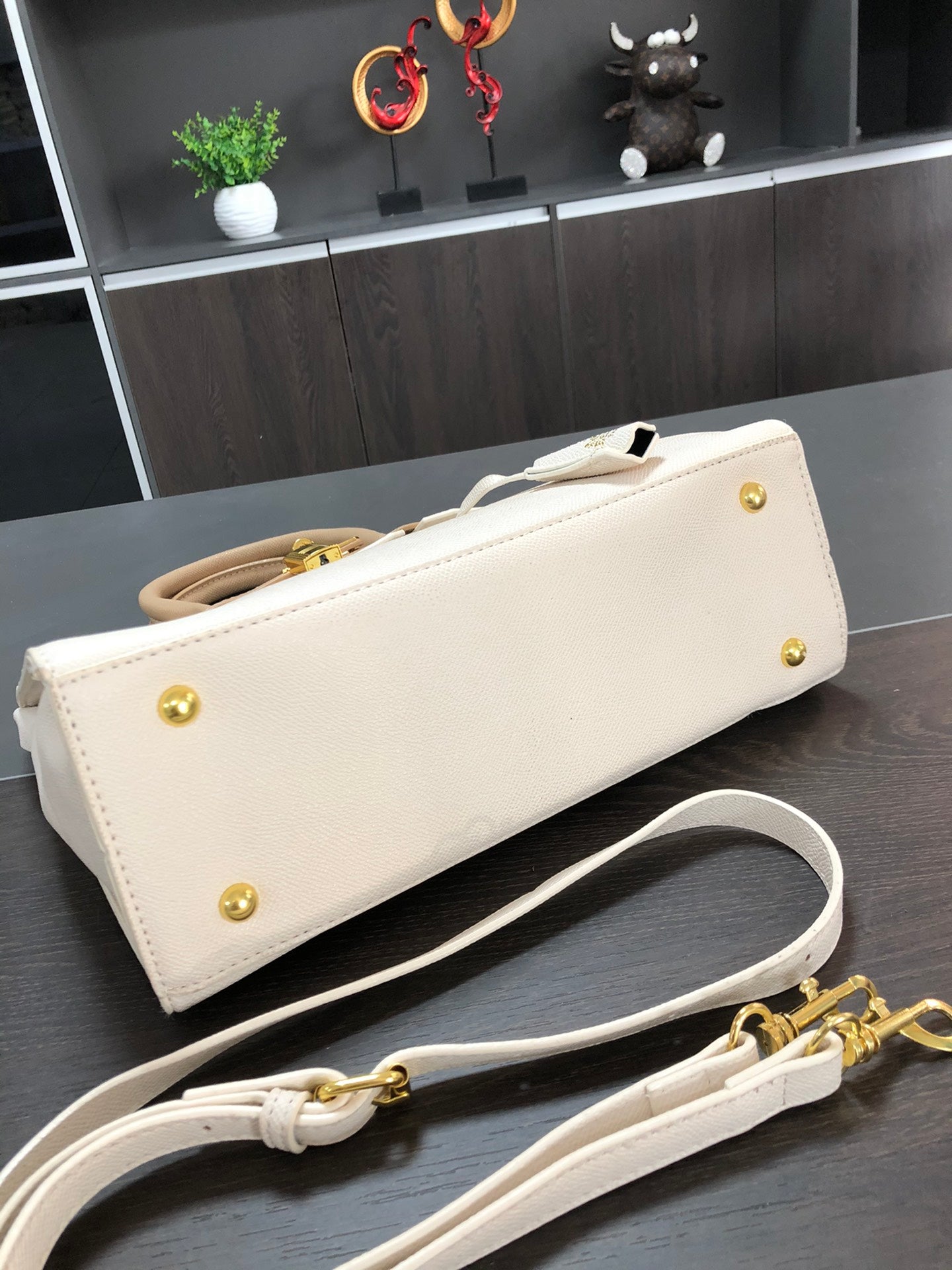 Luxury Designer BK Bag - Cream