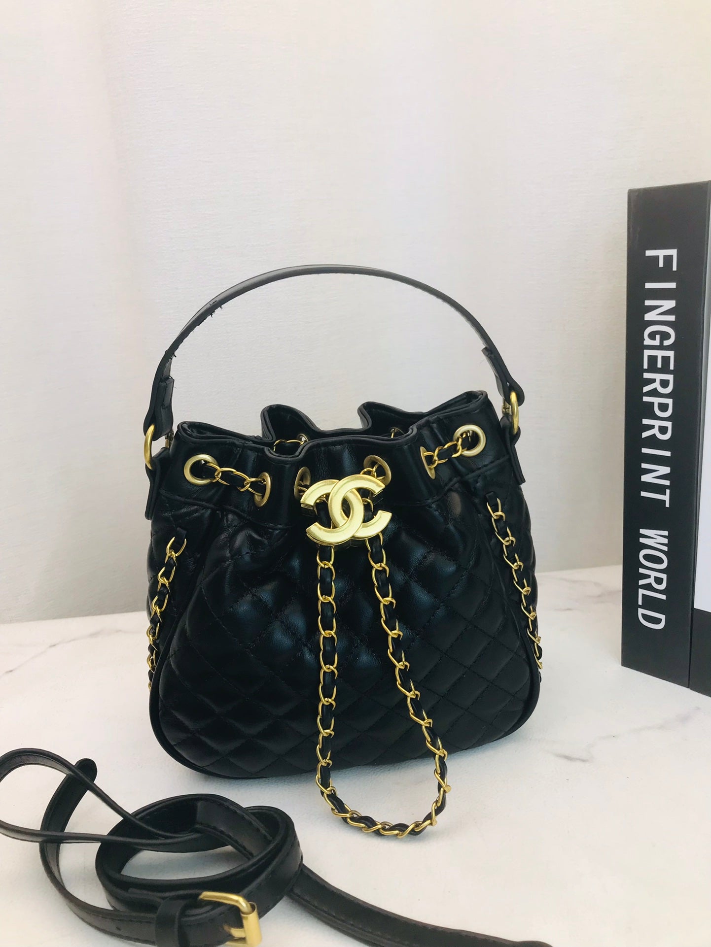 CHANEL CHARM QUILTED BUCKET - 2 colors