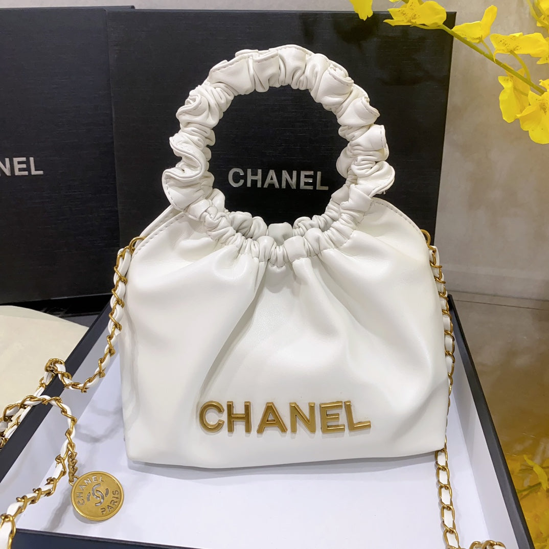 CHANEL CHARM Bucket - White