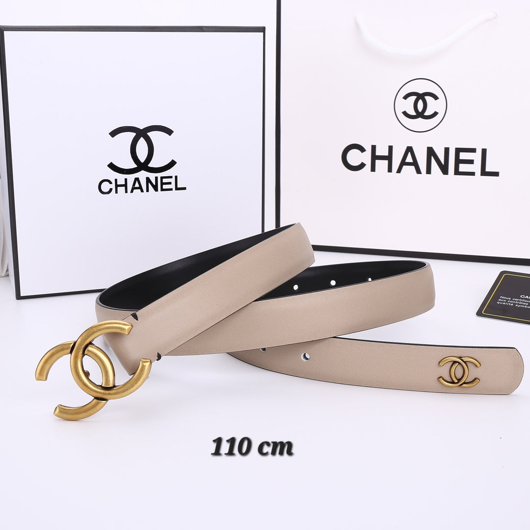 CHANEL Women's Belt - Nude