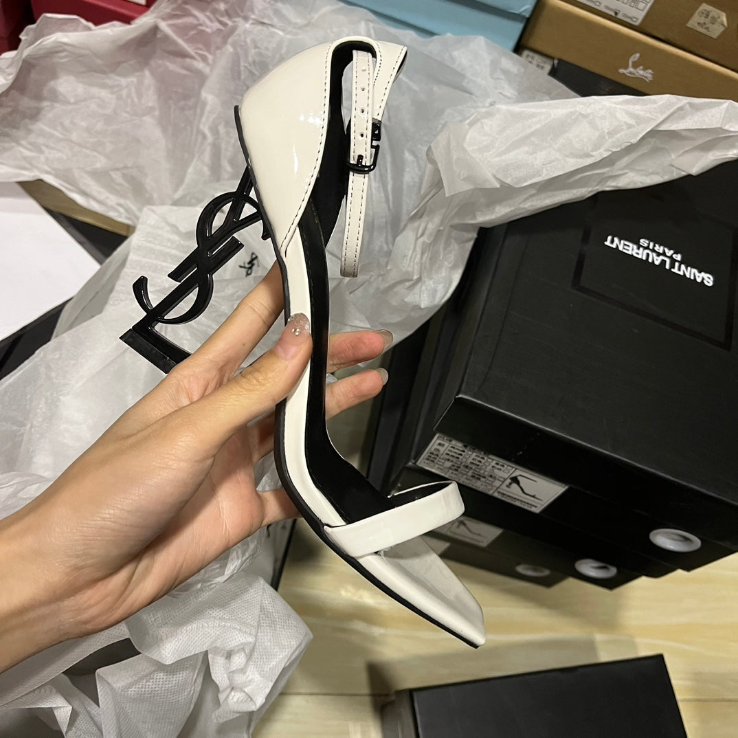 YSL OPYUM WHITE / BLACK LOGO