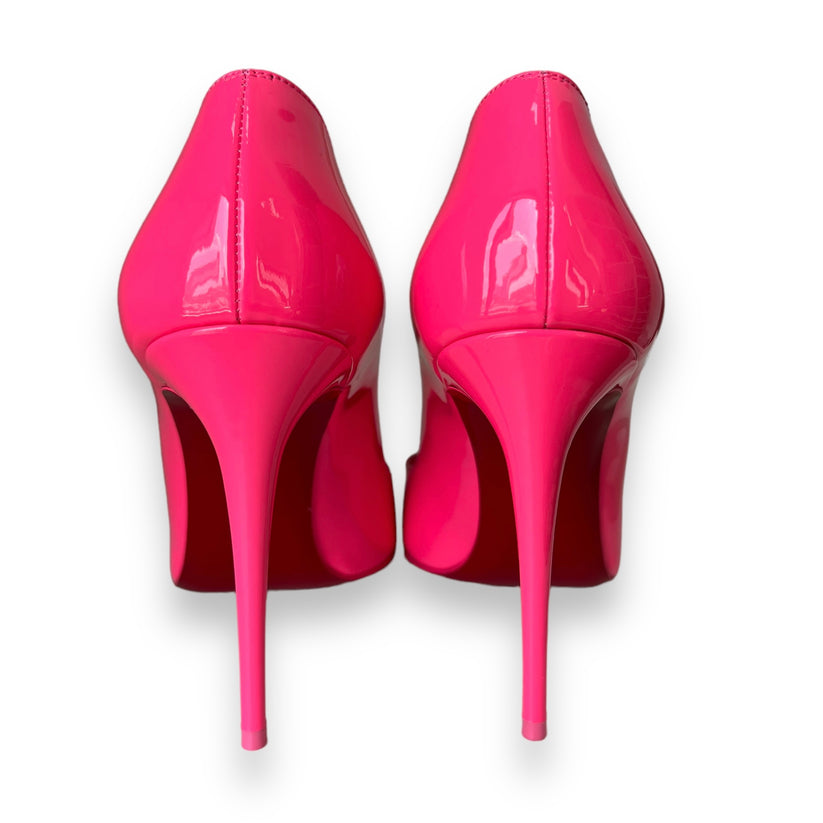 C.LOUBOUTIN - Red Bottom  Hot Chick Pink | Patent Pump ' 10cm