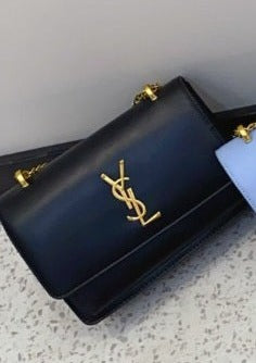 YSL BLACK- Sunset Medium Bag