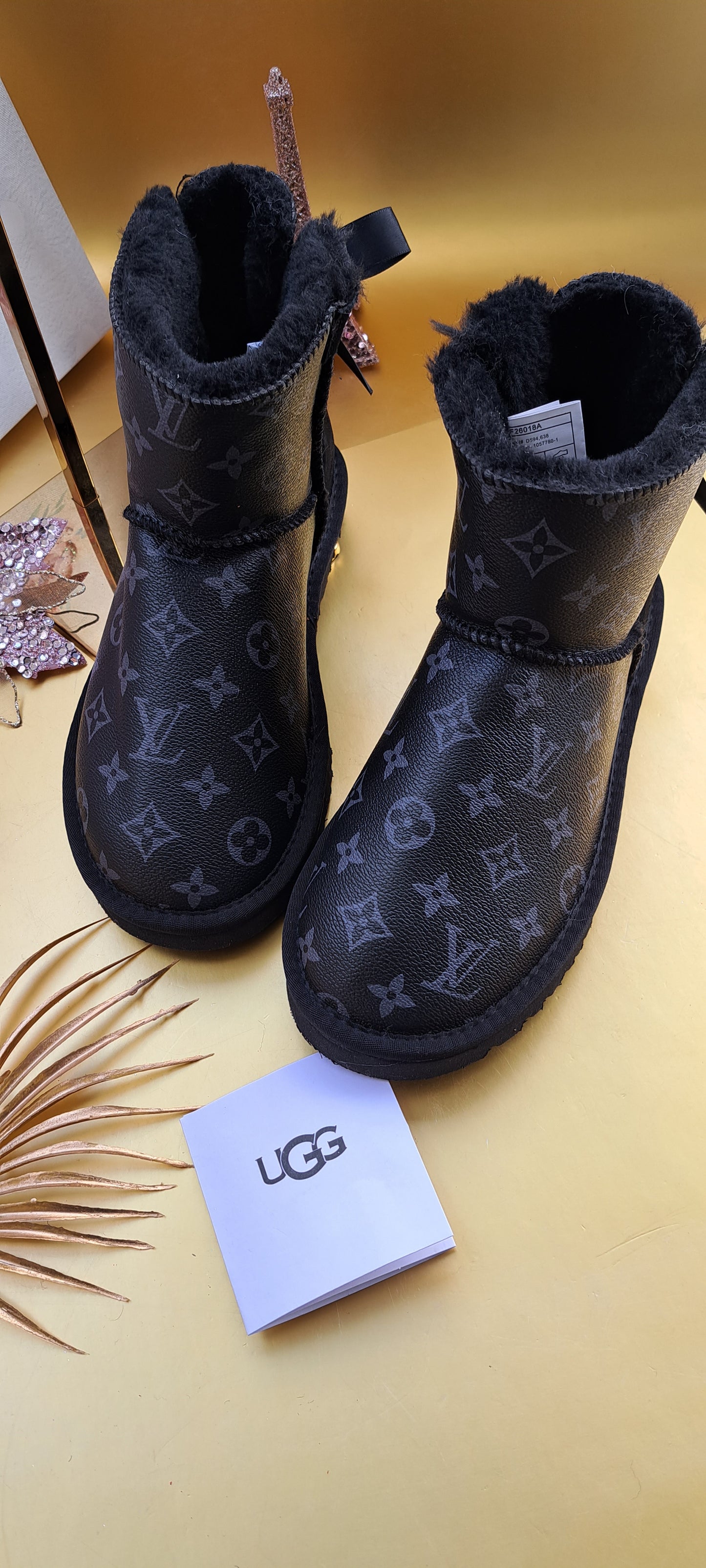 UGG LV MONOGRAM _ BLACK