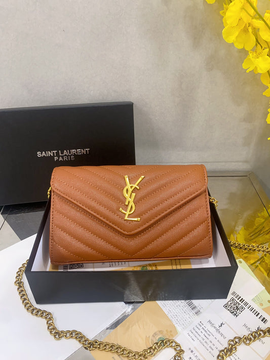 YSL Cassandra Matelasse - Toffee