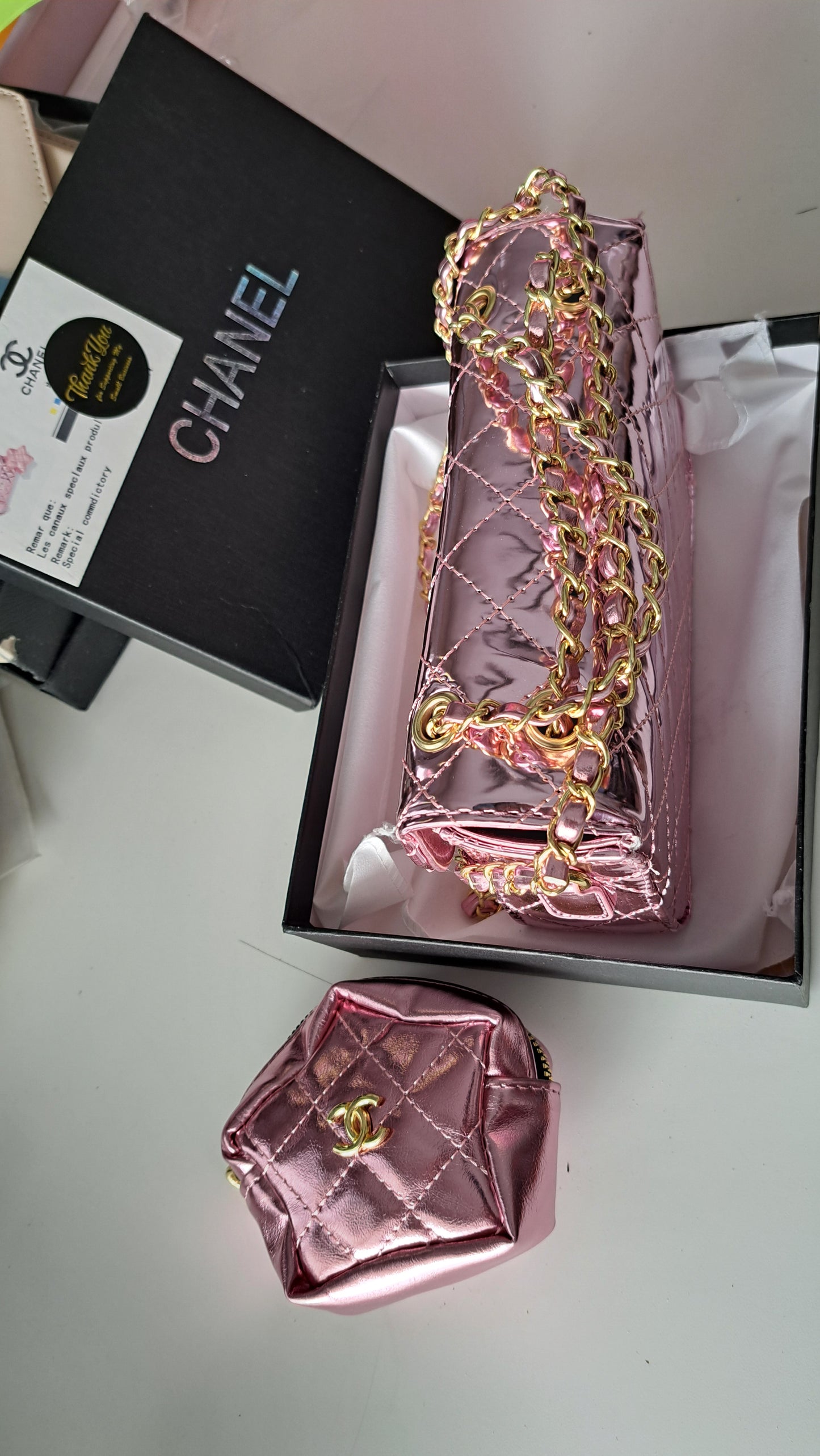 CHANEL MIRRORED Metallic - PINK * MOST WANTED