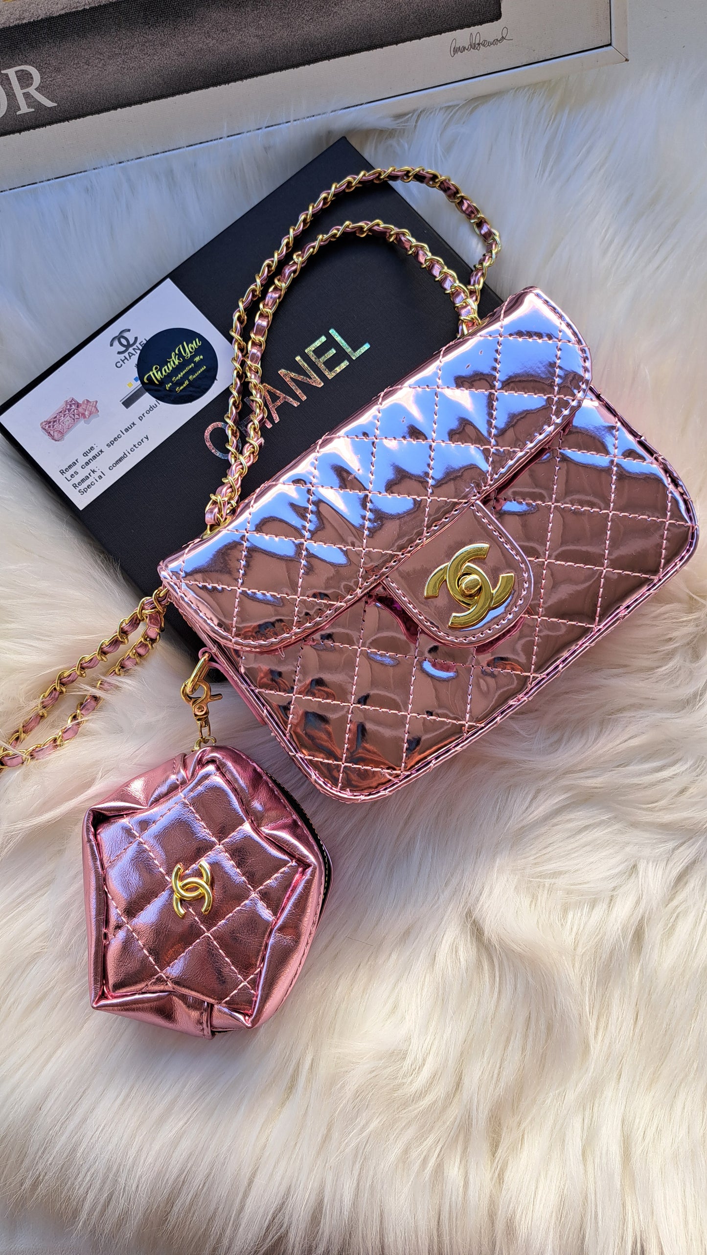 CHANEL MIRRORED Metallic - PINK * MOST WANTED