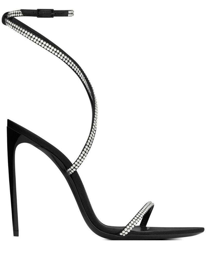 YSL BLACK RHINESTONES- EMBELLISHED HEELS